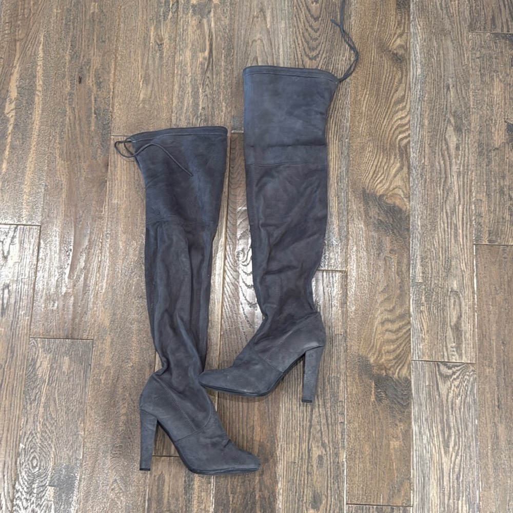 GRAY Steve Madden Gorgeous Boots size 9​​​​ - Picture 3 of 6